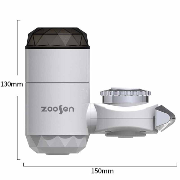 Zoosen Electric Hot Water Faucet Connection Type Instant Hot Water Faucet CN Plug, Style:White + Leak Protection, White, With shower Head Connector, White + Leak Protection