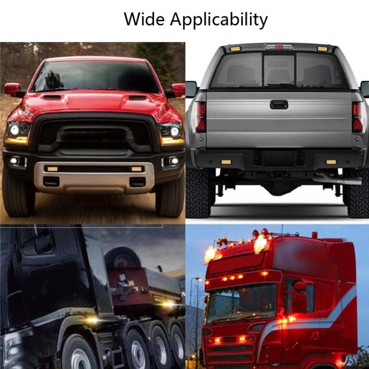 5 PCS MK-095 12/24V 20 LEDs Universal Truck Side Lights Truck Trailer Tail Lights, MK-095, MK-095 Yellow