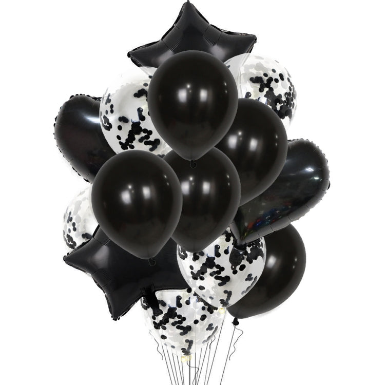 1 Set 18 Inch Aluminum Pearl Sequins Balloon Set Party Decoration Holiday Decoration