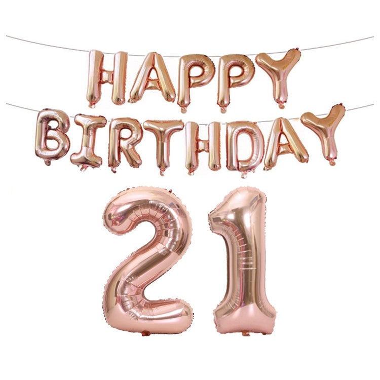 Birthday Decoration Aluminum Foil Balloon 40 Inch Big Number Aluminum Foil Balloon Decoration Set, 18, 21, 30, 40, 50, 60