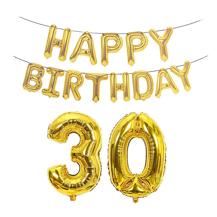 Birthday Decoration Aluminum Foil Balloon 40 Inch Big Number Aluminum Foil Balloon Decoration Set, 18, 21, 30, 40, 50, 60