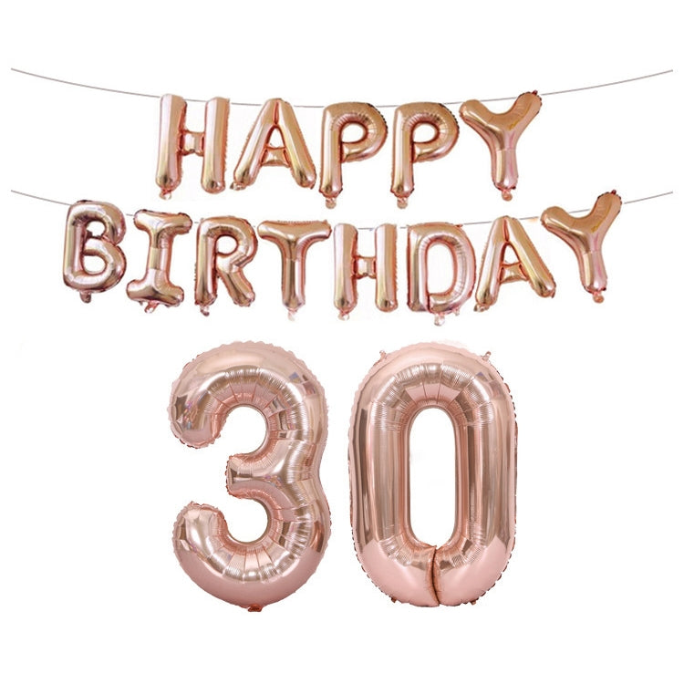 Birthday Decoration Aluminum Foil Balloon 40 Inch Big Number Aluminum Foil Balloon Decoration Set, 18, 21, 30, 40, 50, 60