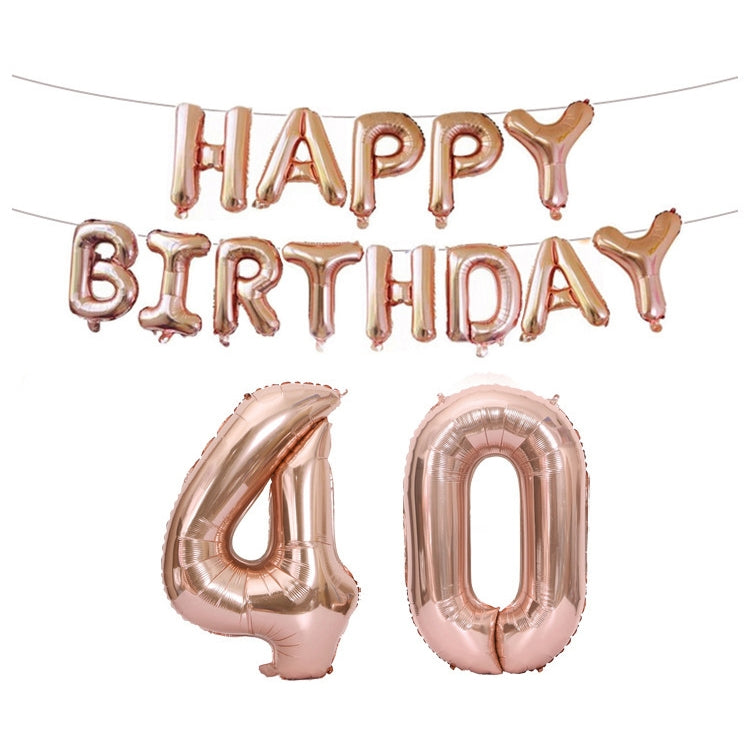 Birthday Decoration Aluminum Foil Balloon 40 Inch Big Number Aluminum Foil Balloon Decoration Set, 18, 21, 30, 40, 50, 60