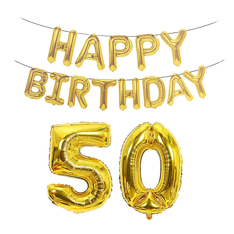 Birthday Decoration Aluminum Foil Balloon 40 Inch Big Number Aluminum Foil Balloon Decoration Set, 18, 21, 30, 40, 50, 60