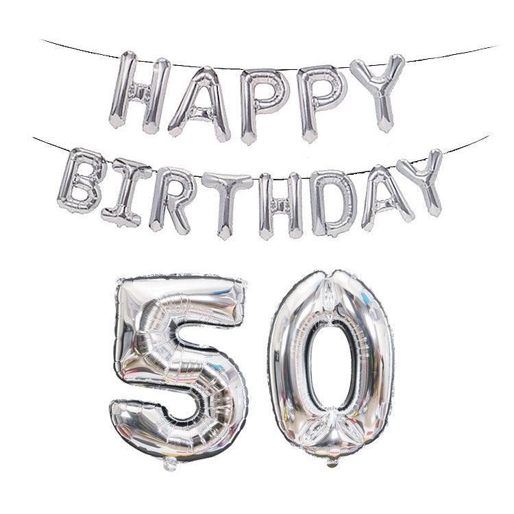 Birthday Decoration Aluminum Foil Balloon 40 Inch Big Number Aluminum Foil Balloon Decoration Set, 18, 21, 30, 40, 50, 60