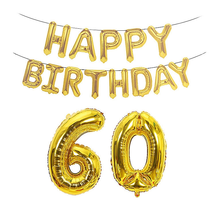 Birthday Decoration Aluminum Foil Balloon 40 Inch Big Number Aluminum Foil Balloon Decoration Set, 18, 21, 30, 40, 50, 60