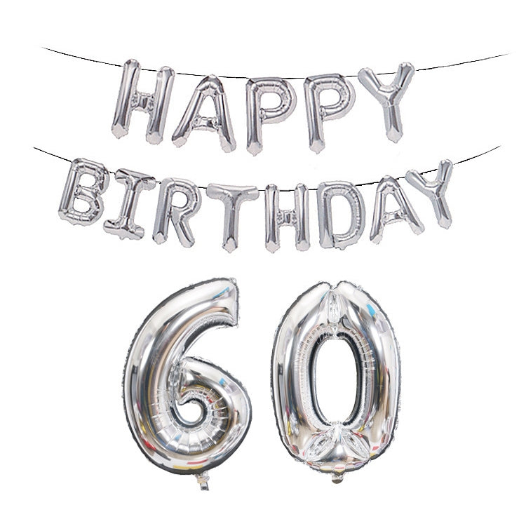 Birthday Decoration Aluminum Foil Balloon 40 Inch Big Number Aluminum Foil Balloon Decoration Set, 18, 21, 30, 40, 50, 60
