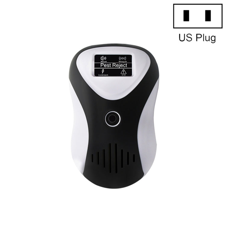 DC-9017A Ultrasonic Mouse Repeller Energy-Saving Silent Insect Repeller Multifunctional Mosquito Repellent And Insect Repellent, Black+US Plug, Black+EU Plug, Black+UK Plug