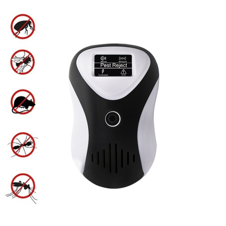DC-9017A Ultrasonic Mouse Repeller Energy-Saving Silent Insect Repeller Multifunctional Mosquito Repellent And Insect Repellent, Black+US Plug, Black+EU Plug, Black+UK Plug