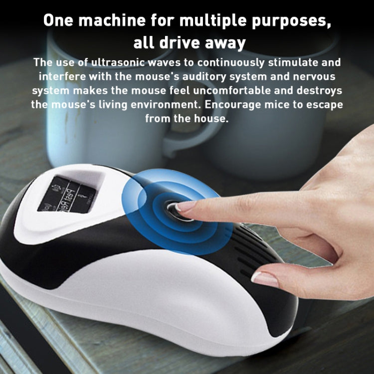 DC-9017A Ultrasonic Mouse Repeller Energy-Saving Silent Insect Repeller Multifunctional Mosquito Repellent And Insect Repellent, Black+US Plug, Black+EU Plug, Black+UK Plug