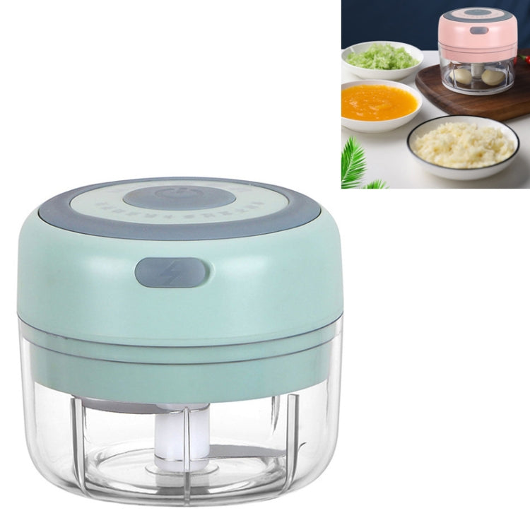 Electrical USB Rechargeable Garlic Mixing Masher Complementary Food Masher Stainless Steel Crushing Garlic Peeling Device Wireless Mini Garlic Cutter, Pink, Green, White