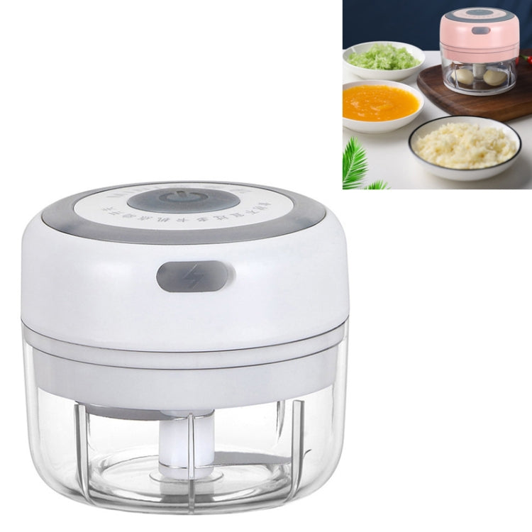 Electrical USB Rechargeable Garlic Mixing Masher Complementary Food Masher Stainless Steel Crushing Garlic Peeling Device Wireless Mini Garlic Cutter, Pink, Green, White