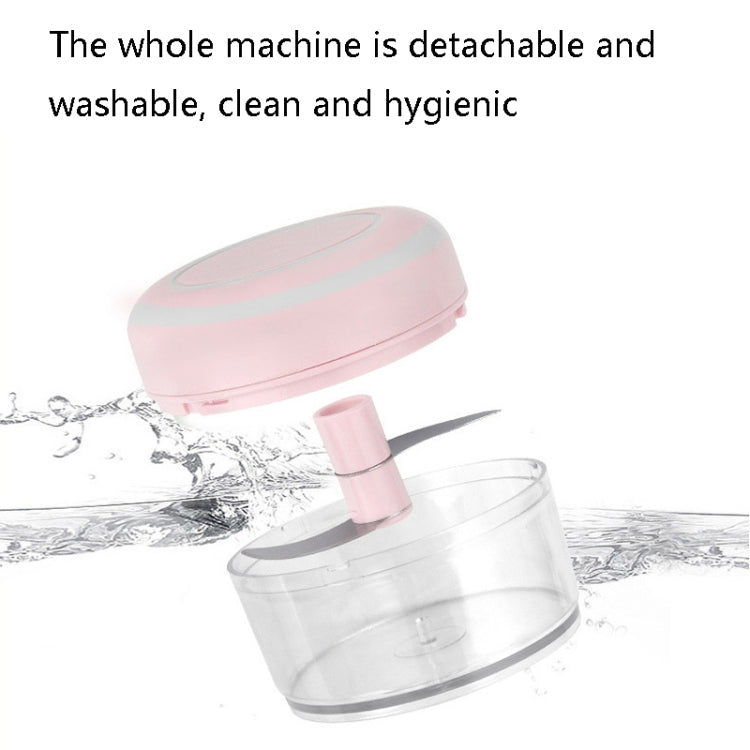Electrical USB Rechargeable Garlic Mixing Masher Complementary Food Masher Stainless Steel Crushing Garlic Peeling Device Wireless Mini Garlic Cutter, Pink, Green, White