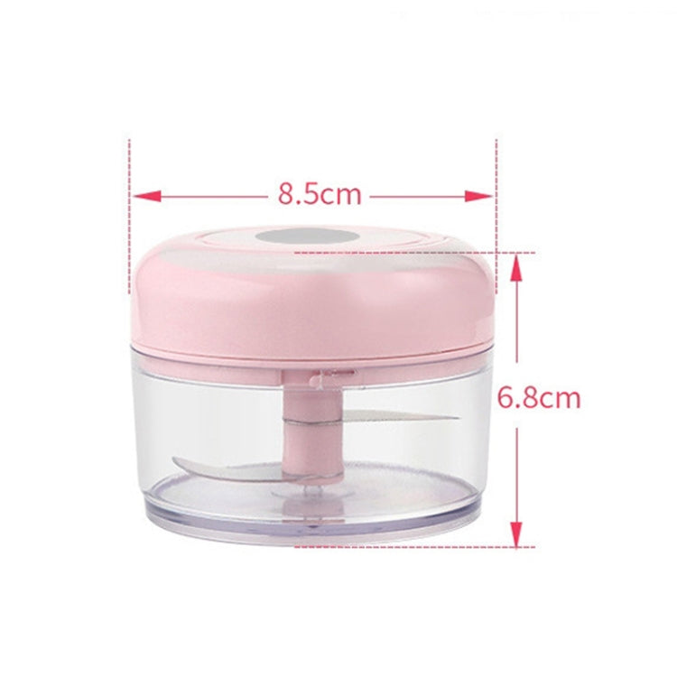 Electrical USB Rechargeable Garlic Mixing Masher Complementary Food Masher Stainless Steel Crushing Garlic Peeling Device Wireless Mini Garlic Cutter, Pink, Green, White