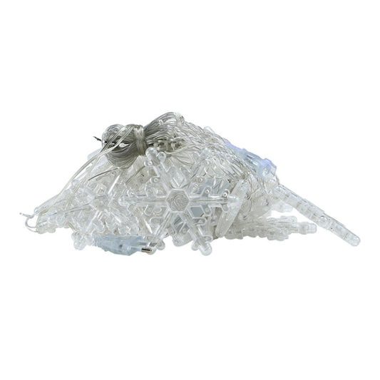 LED Inverted V Snowflake Five-Star Decorative Lights Christmas Waterproof String Lights, EU Plug, Warm White Light, Colorful Light