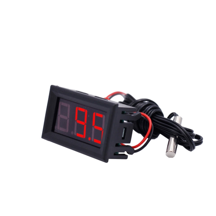 جهاز قياس درجة الحرارة LED 50~110C، كاشف مستشعر مسبار 12 فولت، مقياس حرارة رقمي، جهاز اختبار