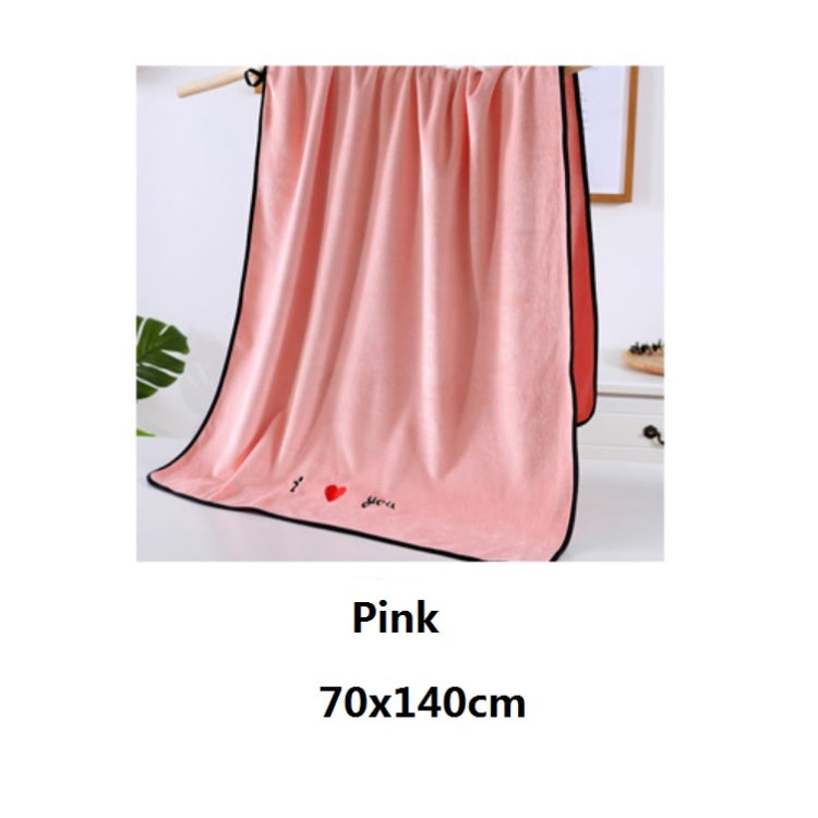 Soft Thick Absorbent Fiber Couple Large Bath Towels, 70x140cm