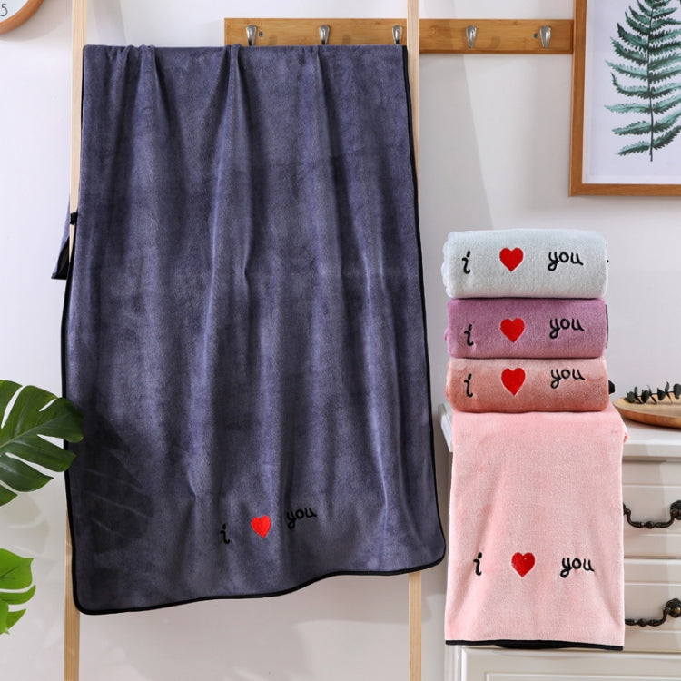 Soft Thick Absorbent Fiber Couple Large Bath Towels, 70x140cm