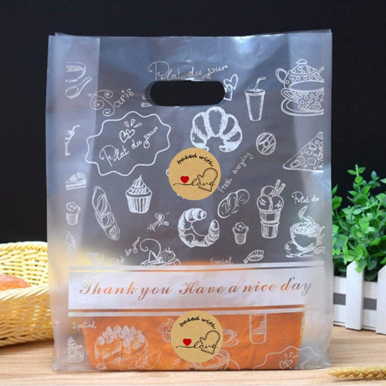 Baked Cake Food Holiday Decoration Label Sticker, 2.5cm / 1inch