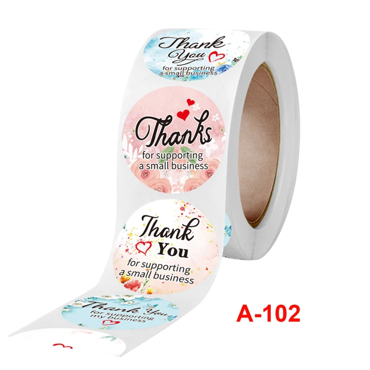 CrosFloral Thank You Label Gift Decoration Stationery Sticker, A-102 Sticker