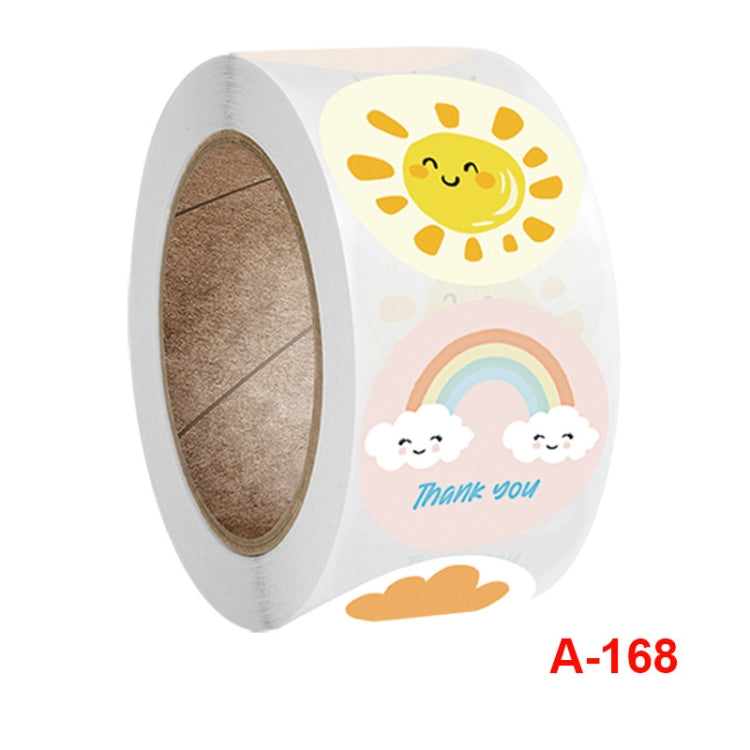 Round Floral Sticker Holiday Handmade Label, A-168 Sticker
