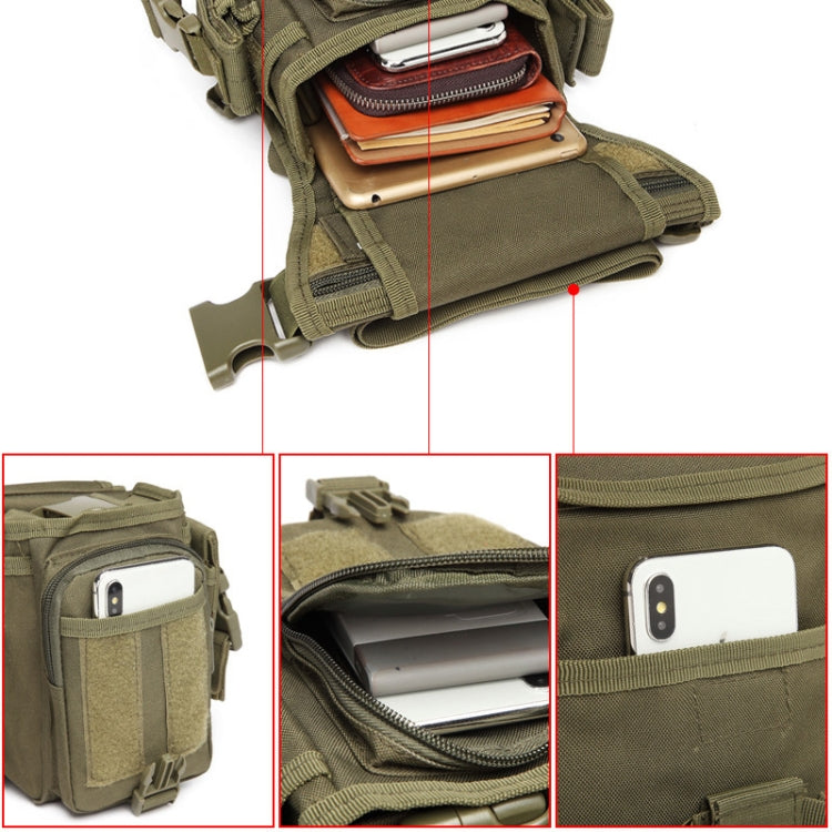 B05 Wild Fishing Portable Waist Bag Outdoor Sports Multifunctional Leg Bag, Khaki, Black, Army Green