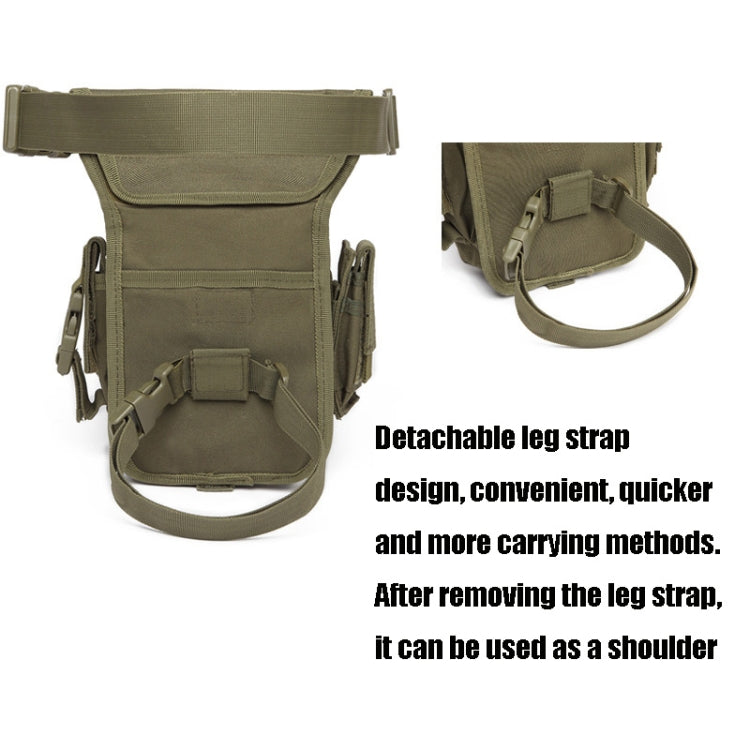 B05 Wild Fishing Portable Waist Bag Outdoor Sports Multifunctional Leg Bag, Khaki, Black, Army Green