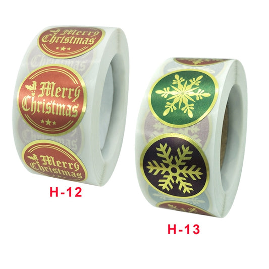 5 PCS Christmas Holiday Decoration Gift Sticker Label, 2.5cm / 1inch