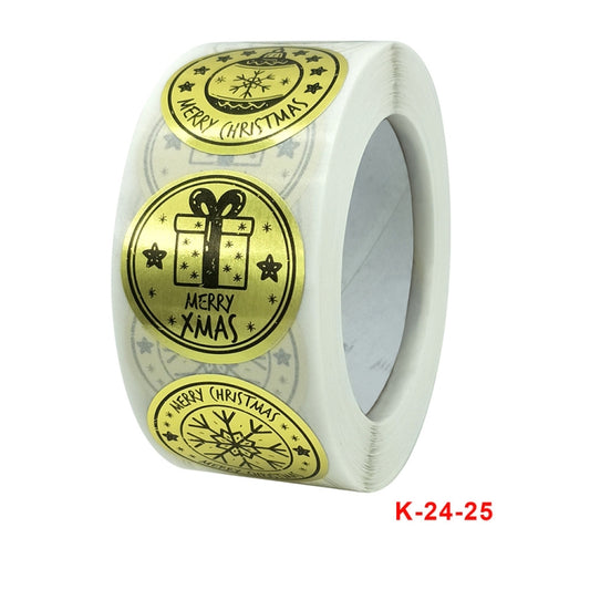 3 PCS Christmas Decoration Gift Series Sticker Label, K-24-25 Sticker