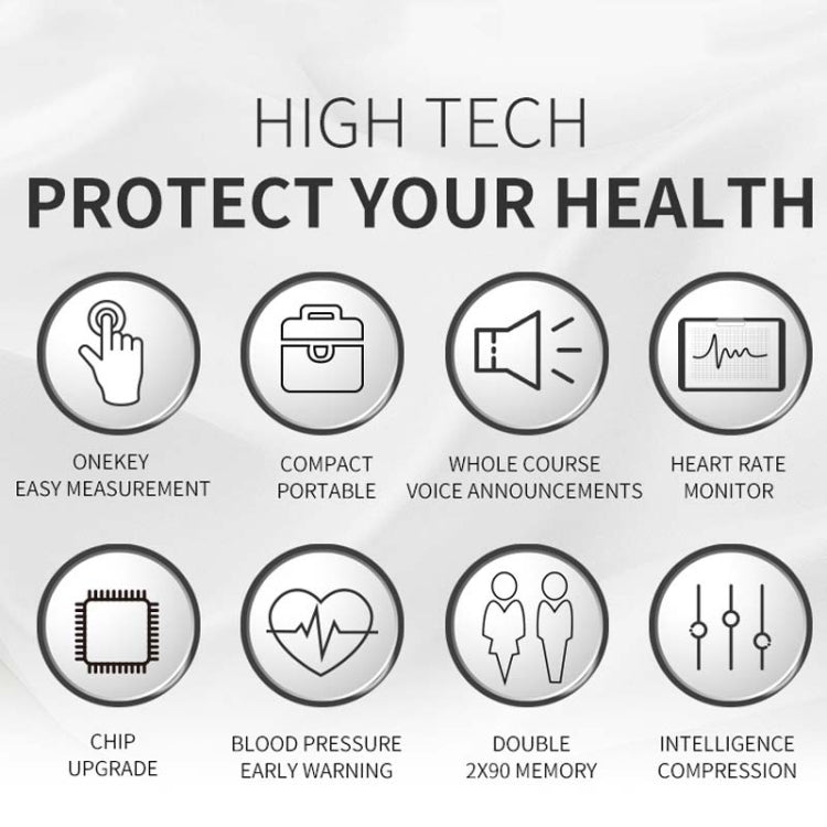 Wrist Type Electronic Blood Pressure Monitor Home Automatic Wrist Type Blood Pressure Measurement, Live Voice Broadcast, No Voice Announcement