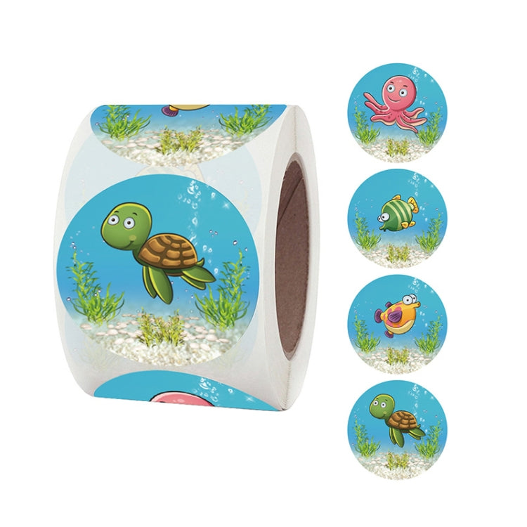 Roll Children Animal Cartoon Stickers Holiday Decoration Label, 3.8cm / 1.5inch