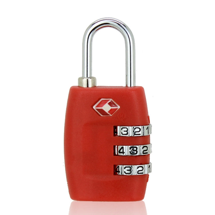 Customs Luggage Lock Overseas Travel Luggage Zipper Lock Plastic TSA Code Lock, Black, Red, Blue, Green, Rose Red, Yellow, Dark Blue