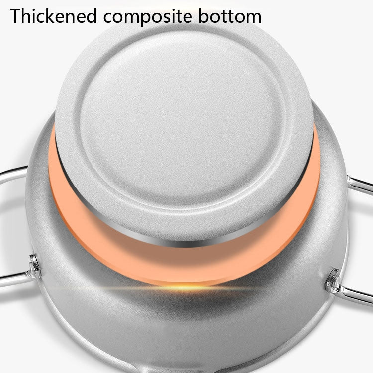 Fryer Pot Household Non-Stick Pan Temperature Control Mini Frying Pot, 20cm