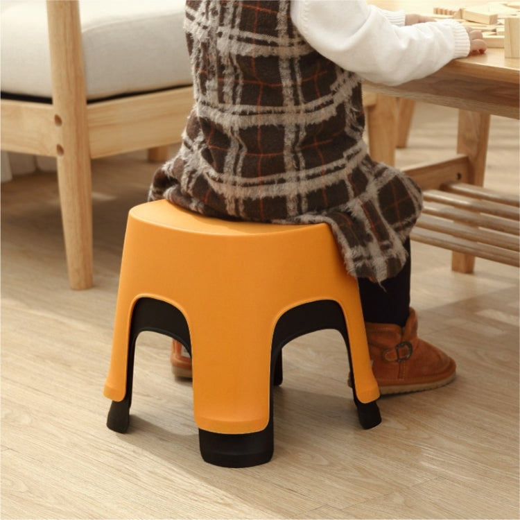 Household Bathroom Row Stools Plastic Stools Thickened Low Stools Square Stools Small Benches, Maple Yellow Children, Retro Red Children, Light Green Children, Black Children, Pink Adult, Maple Yellow Adult, Milk White Adult, Black Adult