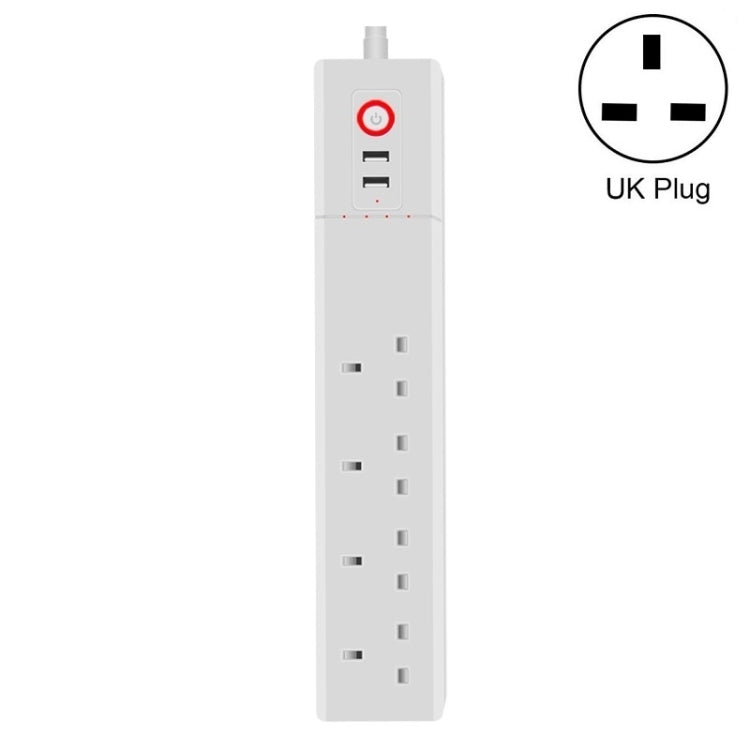 Home Office Wifi Mobile Phone Remote Control Timer Switch Voice Control Power Strip, 1.5m