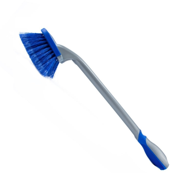 3 PCS Wheel Hub Long-Handled Brush Special Tool For Powerful Decontamination & Cleaning Of Tires, Blue Straight Brush, Blue Short Handle, Blue Long Pole