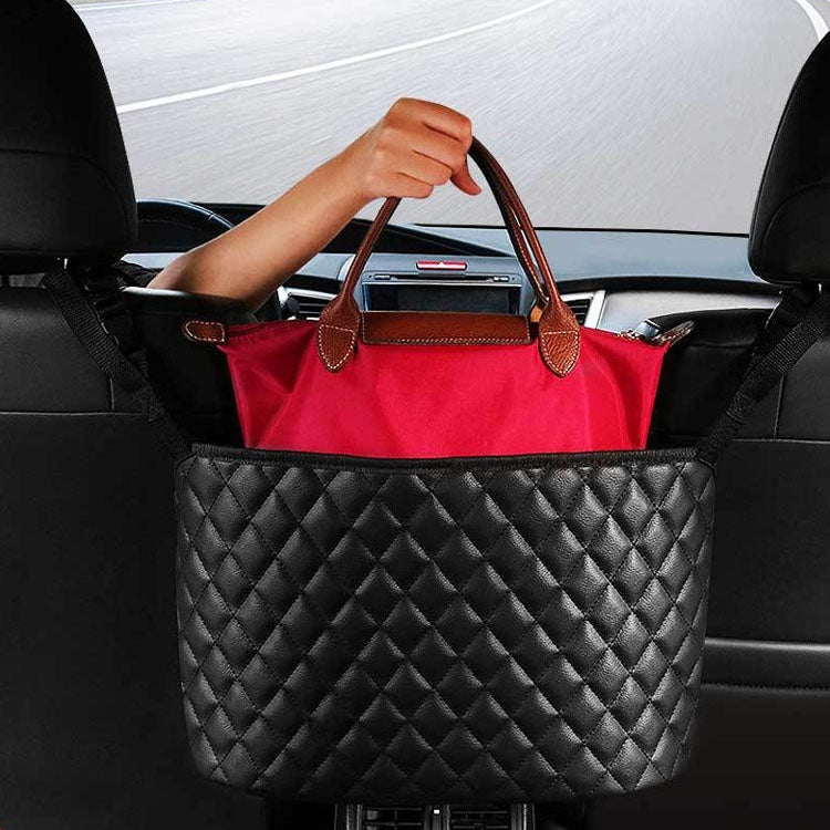 Car Storage Net Pocket Between Two Seats Storage Bag Universal Car Screen Suspension Car Storage, Car Storage Net Pocket