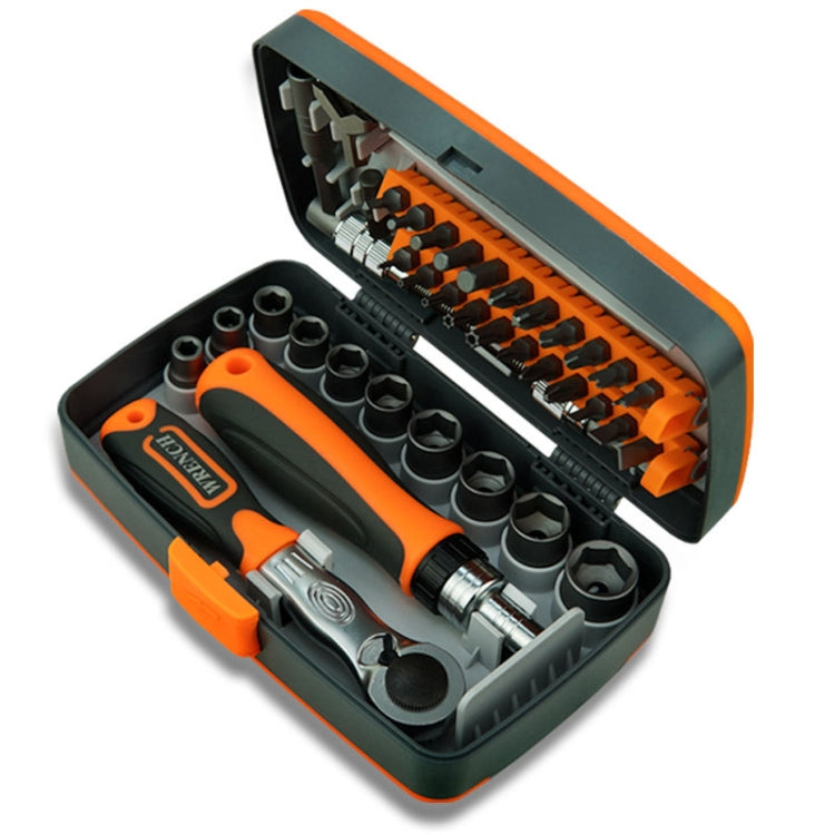 38 In 1 Labor-Saving Ratchet Multi-Purpose Screwdriver Set Household Hardware Tools Combination Screwdriver Toolbox, 38 In 1