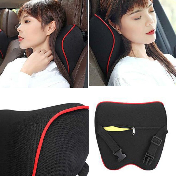 Car Headrest Pillow Neck Pillow Car Memory Foam Cervical Pillow Interior Supplies, Memory Foam Pillow(Black Red Edge), Memory Foam Pillow(Black Brown Edge), Memory Foam Pillow(Black White Edges), Memory Foam Pillow(Beige), Memory Foam Pillow(Light Brow...
