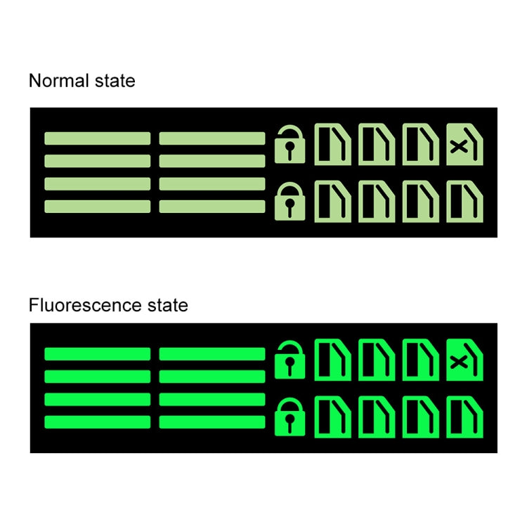 Car Window Sticker Lifter Modified Sticker Car Luminous Switch Car Window Button Car Sticker, Luminous Green, Luminous Orange, Luminous Blue