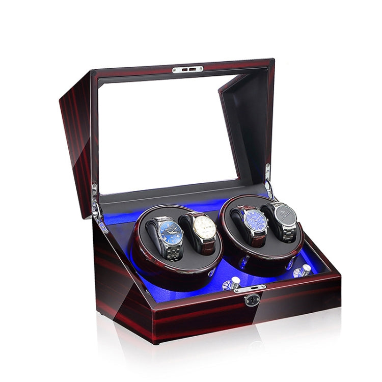 Electric Motor Rotating Watch Box Automatic Mechanical Watch Shaker, US / EU / UK Plug, Black + Camel Flannel, Pure Carbon Fiber, Ebony, All Black, Black & White, Ebony + Camel Flannel, Ebony White