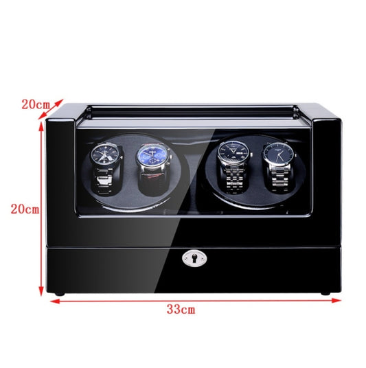Electric Motor Rotating Watch Box Automatic Mechanical Watch Shaker, US / EU / UK Plug, Black + Camel Flannel, Pure Carbon Fiber, Ebony, All Black, Black & White, Ebony + Camel Flannel, Ebony White