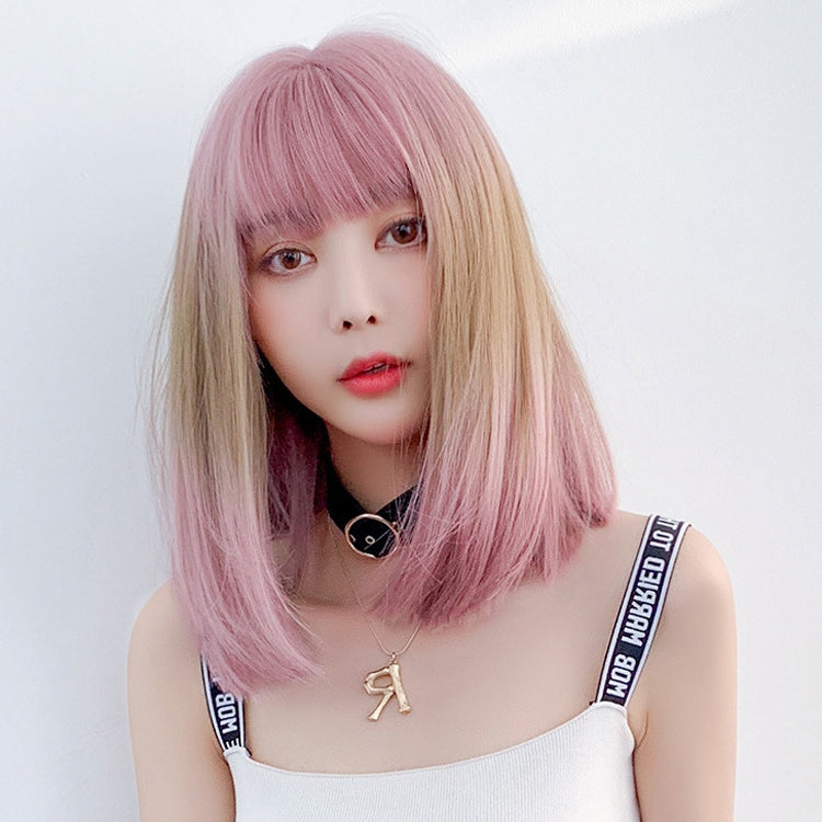 Female Gradient Highlighting Lifelike Chemical Fiber Headgear Wigs