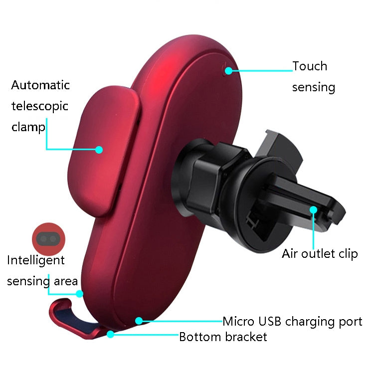 Smart Infrared Sensor Car Wireless Charger Car Holder Mobile Phone Wireless Charger