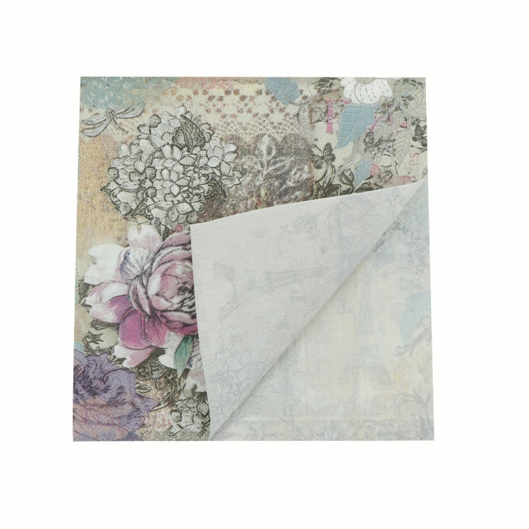Colorful Print Party Decoration Napkin Facial Tissue, French Style