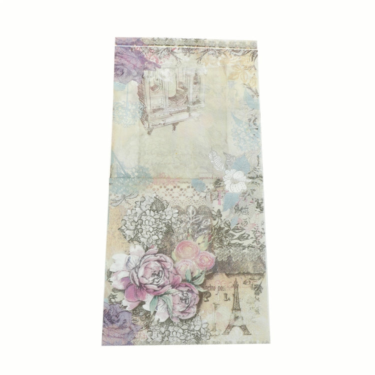 Colorful Print Party Decoration Napkin Facial Tissue, French Style