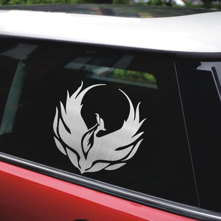 4 PCS Car Personality Decals Electric Car Stickers Decoration Fire Phoenix Totem, Fire Phoenix