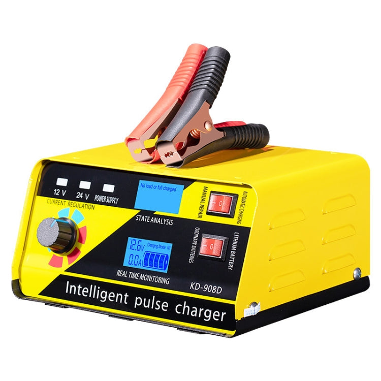KD-908D Lead-Acid Battery Intelligent Repair Charger Car Battery Charger, EU Plug, US Plug, UK Plug, AU Plug
