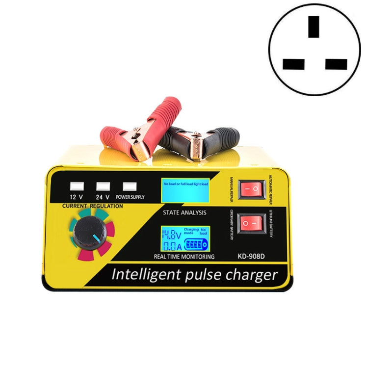 KD-908D Lead-Acid Battery Intelligent Repair Charger Car Battery Charger, EU Plug, US Plug, UK Plug, AU Plug