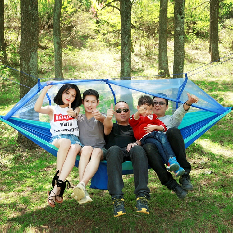 1-2 Person Outdoor Mosquito Net Parachute Hammock Camping Hanging Sleeping Bed Swing Portable Double Chair, 260 x 140cm